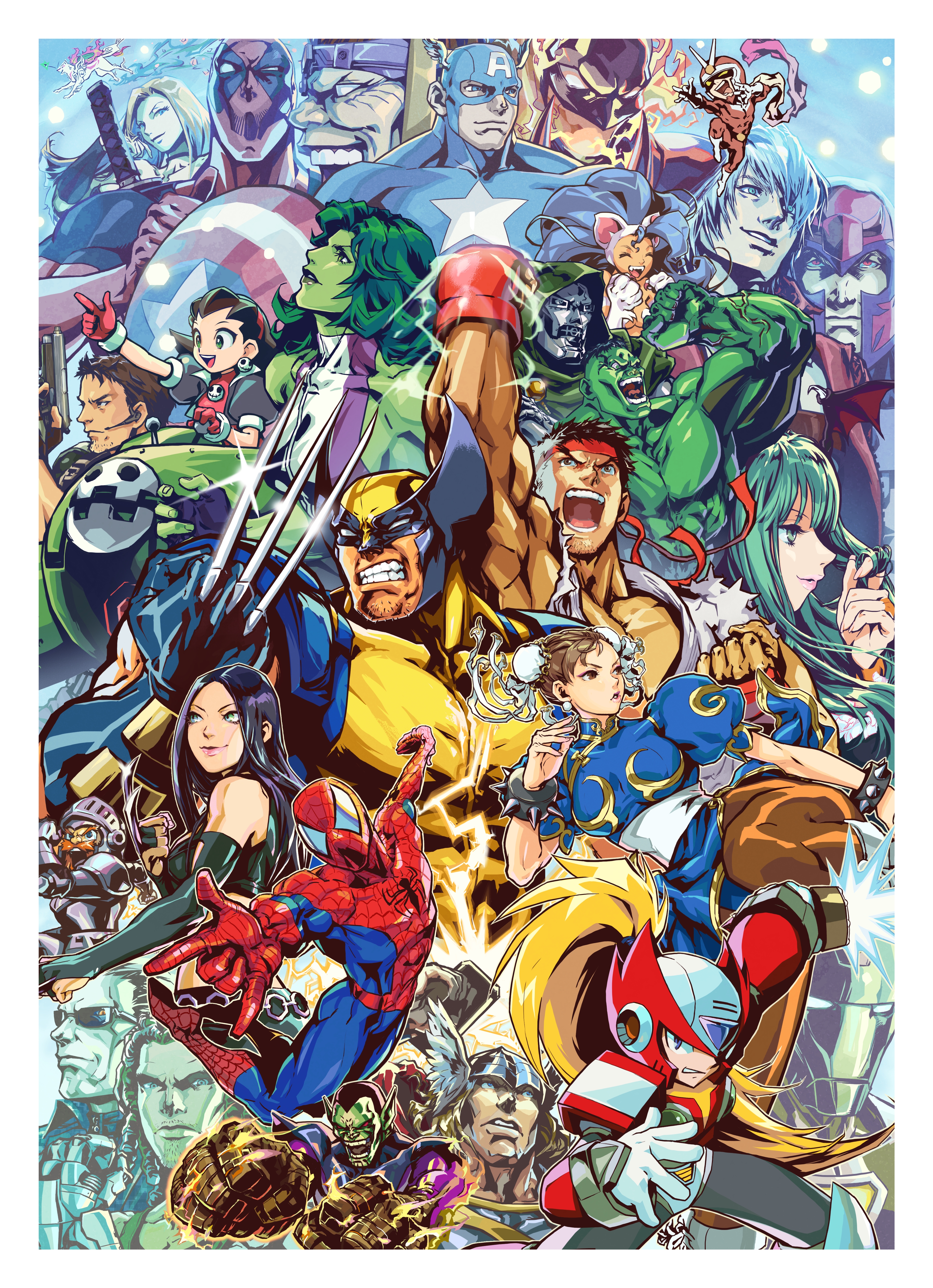 marvel vs capcom 3 art