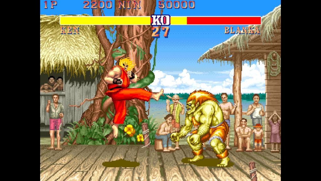 Illustration + digital enhancement Blanka, Street Fighter II, Capcom