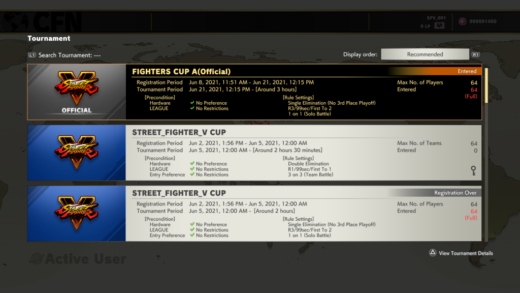 Modo online  Manual web oficial de Capcom Fighting Collection