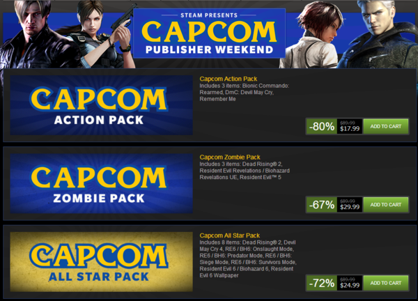 Humble Capcom Rising Bundle features Resident Evil and Dead Rising