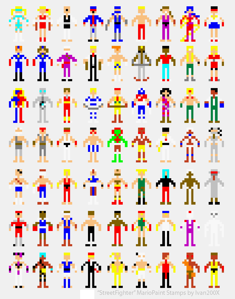 All Street Fighters sprites, fighting games