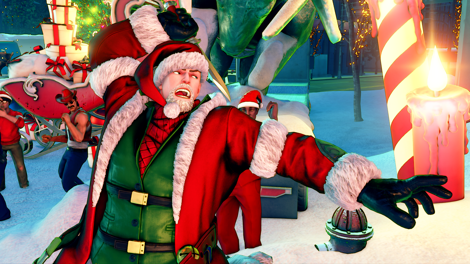 Street Fighter V 2018 Holiday Costumes Let Blanka, Cody, Falke