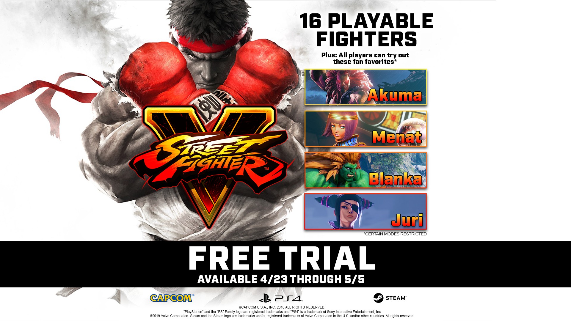 Street Fighter 5 pone sobre la mesa sus requisitos